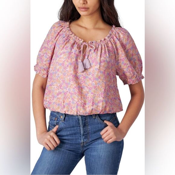 Lucky Brand Floral Top - Picture 1 of 3